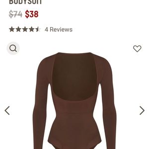 Skims seamless sculpt, long sleeve, open bust brief. Body suit Size 3x